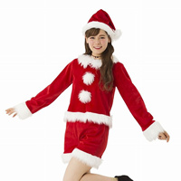 クリスマスグッズ・サンタグッズ／クリスマスコスチューム／サンタコスチューム　パンツスーツ